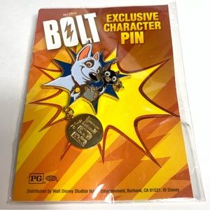 Walt Disney Exclusive Character Trading  Pin - Bolt - New on original back.